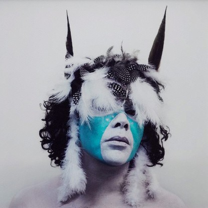 Christian Thompson, ‘The devil made him do it’, 2011, type C photograph (Edition of 10), 100 x 100 cm. Donated through the Cultural Gifts Program in 2018.