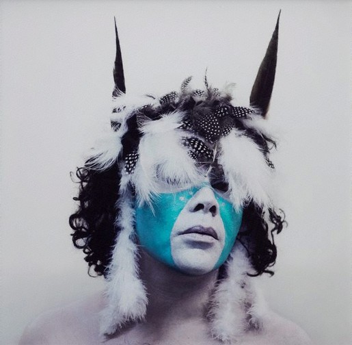 Christian Thompson, ‘The devil made him do it’, 2011, type C photograph (Edition of 10), 100 x 100 cm. Donated through the Cultural Gifts Program in 2018.