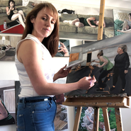Painting with Sally O'Neill
