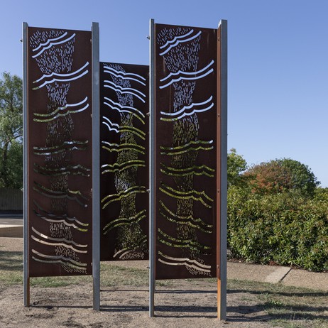 Adrina Khobane for Artlandish Art & Design, Bogong, aluminum and steel